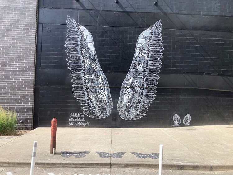 Wing Mural The Gulch Nashville